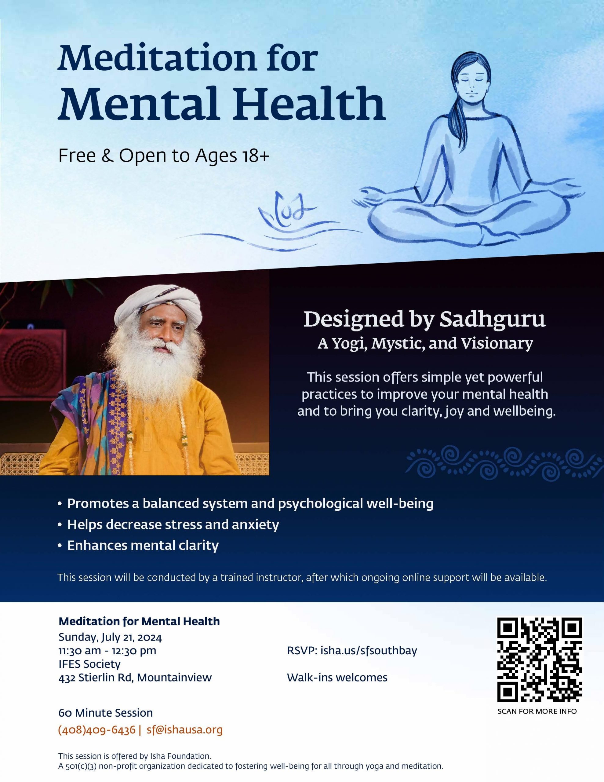 Meditation for Mental Health in Mountain View?