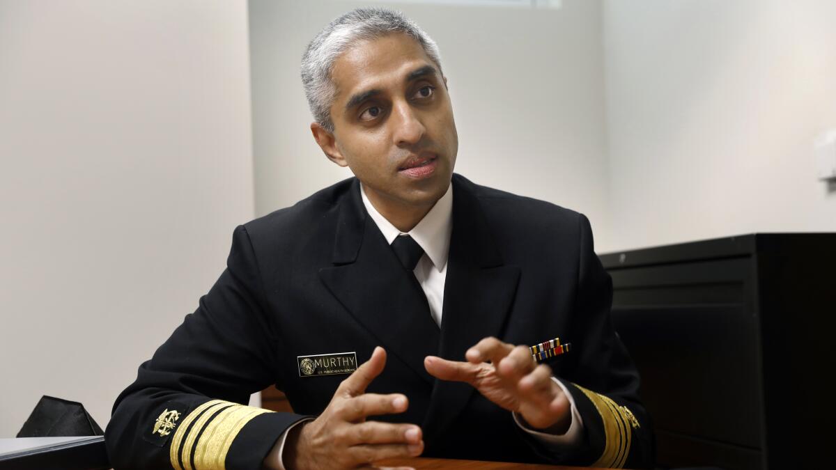 What led Surgeon General Vivek Murthy to engage in politics?