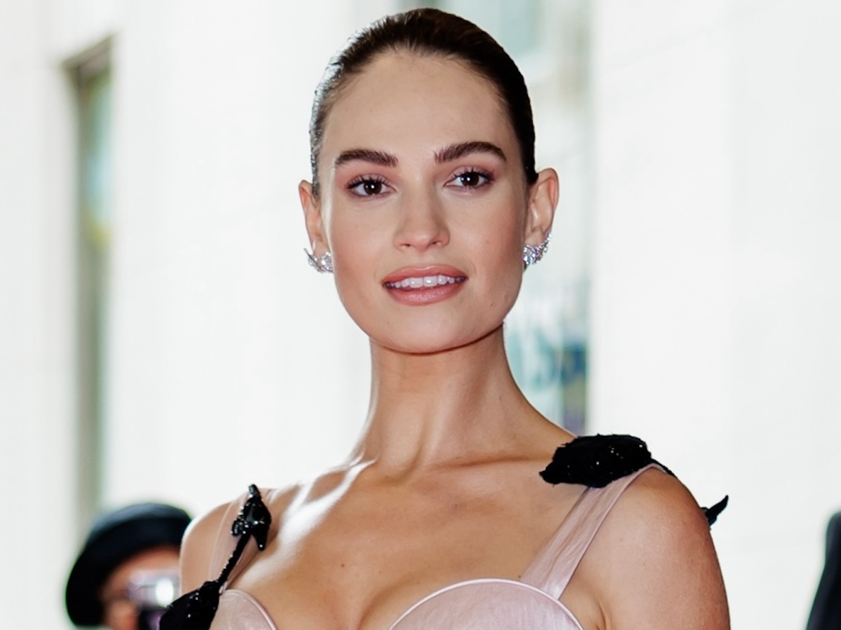 How does Lily James maintain her fit body?