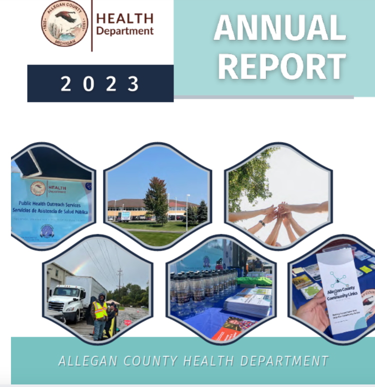What are the key findings from the 2023 Allegan County Community Health Survey?