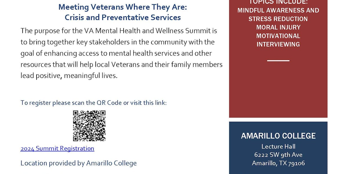What is the Amarillo VA Mental Health and Wellness Summit?