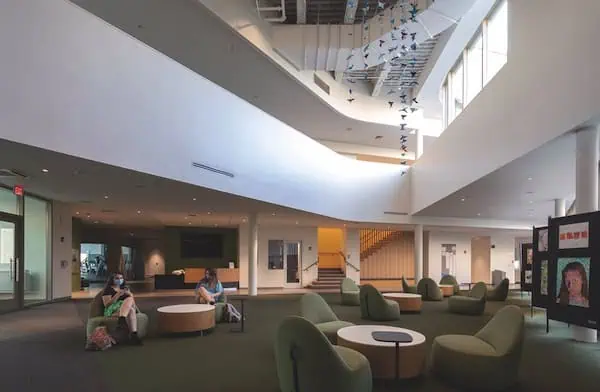 An illustrative image showing a green building certification system in action, highlighting sustainability.