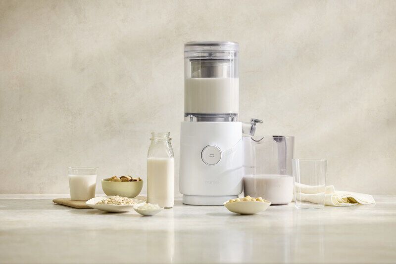 The Nama M1 Plant-Based Milk Maker allows consumers to create homemade plant-based milks effortlessly.
